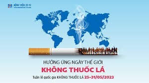 Hưởng ứng Ngày Thế giới không thuốc lá 31/5, Tuần lễ Quốc gia không thuốc lá 25- 31/5/2024 và tăng cường thực thi Luật Phòng, chống tác hại của thuốc lá